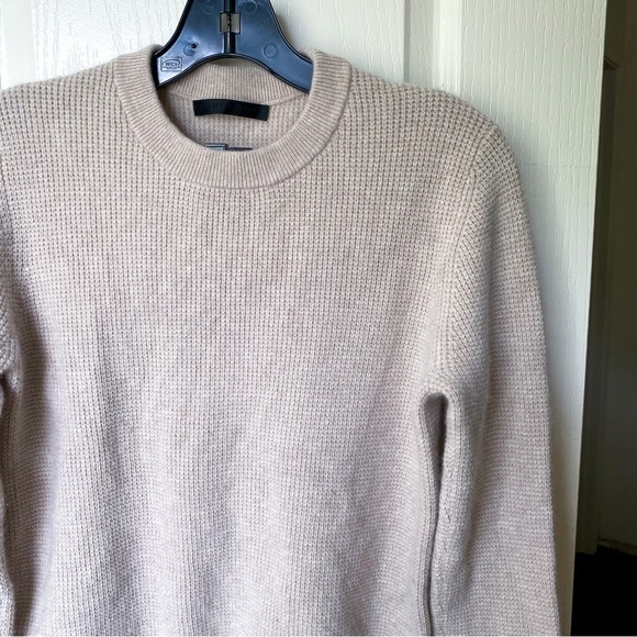 Jenni Kayne Cashmere Thermal Crewneck Oatmeal Small GUC - Picture 7 of 7